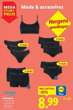 Lidl Sloggi Ondergoed aanbieding