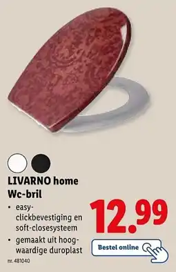 Lidl Livarno home wc-bril aanbieding
