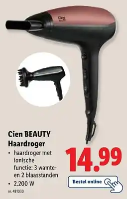 Lidl Cien BEAUTY Haardroger aanbieding
