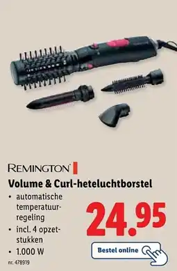 Lidl Remington Volume & Curl-heteluchtborstel aanbieding