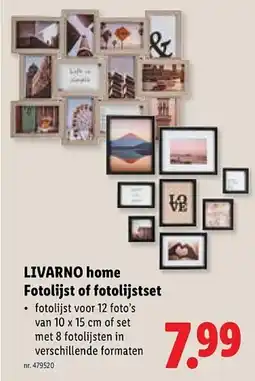 Lidl Livarno home fotolijst of fotolijstset aanbieding