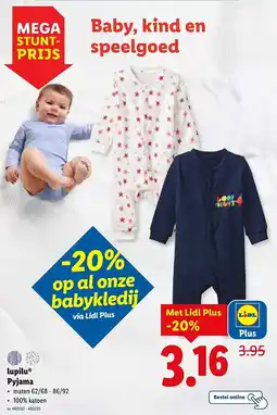 Lidl Lupilu Pyjama aanbieding