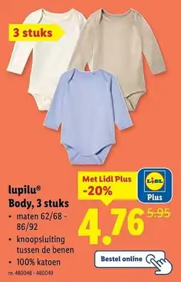 Lidl Lupilu Body, aanbieding
