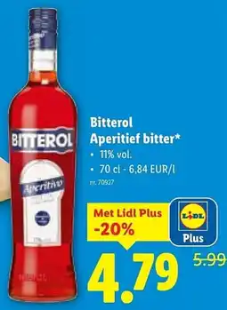 Lidl Bitterol Aperitief bitter aanbieding