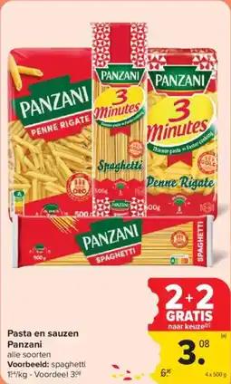 Carrefour Market Pasta en sauzen Panzani aanbieding