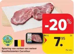 Carrefour Market Spiering van varken van weleer Kwaliteitsketen Carrefour aanbieding