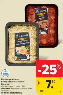 Carrefour Market Bereide gerechten Family Traiteur Gourmet Carrefour aanbieding