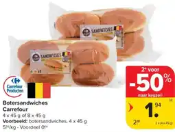 Carrefour Market Botersandwiches Carrefour aanbieding