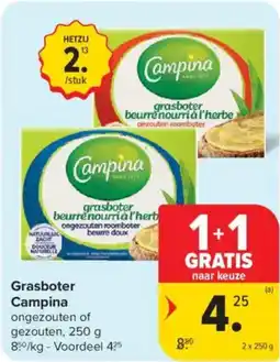 Carrefour Market Grasboter Campina aanbieding