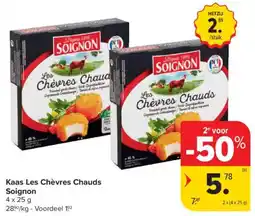 Carrefour Market Kaas Les Chèvres Chauds Soignon aanbieding