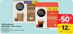 Carrefour Market Koffiecapsules Nescafé Dolce Gusto aanbieding