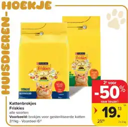 Carrefour Market Kattenbrokjes Friskies aanbieding