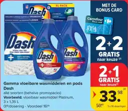 Carrefour Market Gamma vloeibare wasmiddelen en pods aanbieding