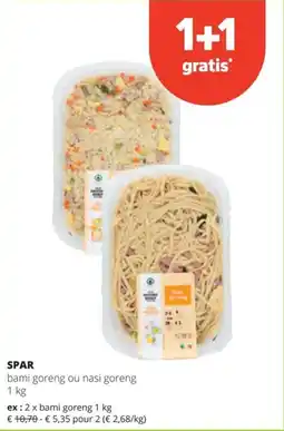 Spar Spar bami goreng ou nasi goreng aanbieding