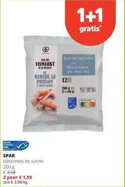 Spar Spar bâtonnets de surimi aanbieding