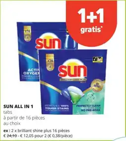 Spar Sun all in 1 tabs aanbieding