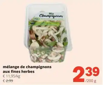 Spar Mélange de champignons aux fines herbes aanbieding