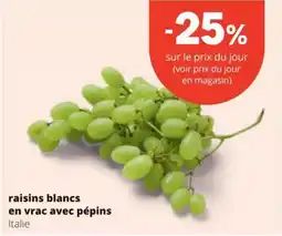 Spar raisins blancs en vrac avec pépins aanbieding