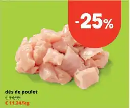 Spar Dés de poulet aanbieding