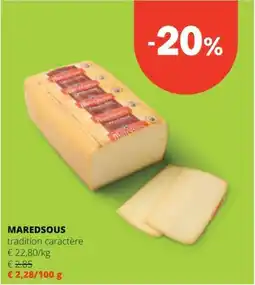 Spar Maredsous tradition caractère aanbieding