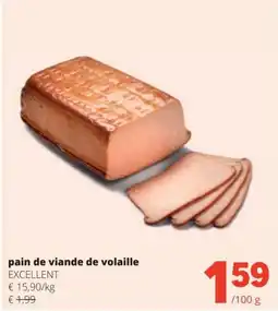 Spar Pain de viande de volaille excellent aanbieding