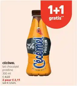 Spar Cécémel lait chocolaté protéine aanbieding
