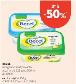Spar Becel margarine sauf pro activ aanbieding