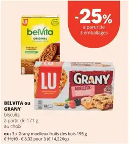Spar Belvita ou grany biscuits aanbieding