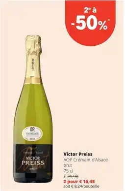 Spar Victor Preiss AOP Crémant d'Alsace brut aanbieding