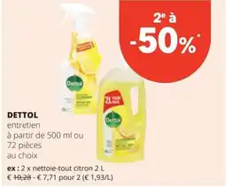 Spar Dettol entretien aanbieding
