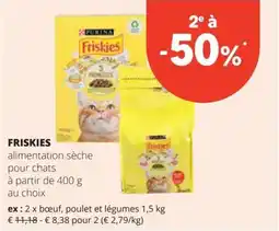 Spar Friskies alimentation sèche pour chats aanbieding
