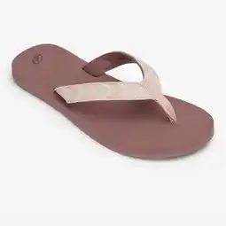 Decathlon Dames teenslippers 550 Raffi paars taupe roze aanbieding