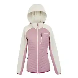 Decathlon Dames Pro Hybrid II gewatteerd jack (Lichte vanille/Lila) aanbieding