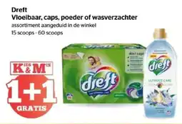 Spar Dreft Vloeibaar, caps, poeder of wasverzachter aanbieding