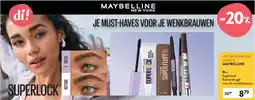 Di Superlock fixerende gel voor de wenkbrauwen aanbieding