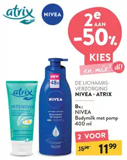 Di Nivea Bodymilk met pomp aanbieding