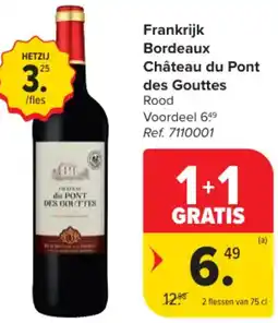 Carrefour Market Frankrijk Bordeaux Château du Pont des Gouttes aanbieding