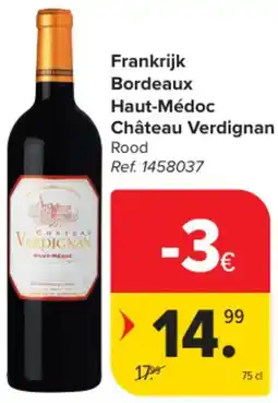 Carrefour Market Frankrijk Bordeaux Haut-Médoc Château Verdignan aanbieding