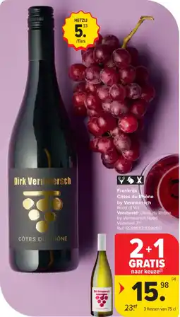Carrefour Market Frankrijk Côtes du Rhône by Vermeersch aanbieding