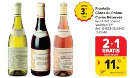 Carrefour Market Frankrijk Côtes du Rhône Cuvée Réservée aanbieding