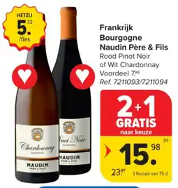 Carrefour Market Frankrijk Bourgogne Naudin Père & Fils aanbieding
