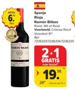 Carrefour Market Spanje Rioja Ramón Bilbao aanbieding