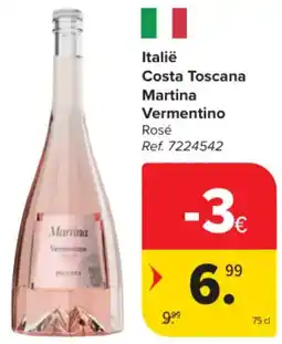 Carrefour Market Italië Costa Toscana Martina Vermentino aanbieding