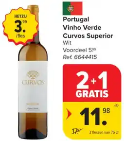 Carrefour Market Portugal Vinho Verde Curvos Superior aanbieding