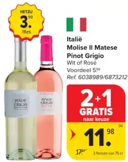 Carrefour Market Italië Molise II Matese Pinot Grigio aanbieding