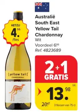 Carrefour Market Australië South East Yellow Tail Chardonnay aanbieding