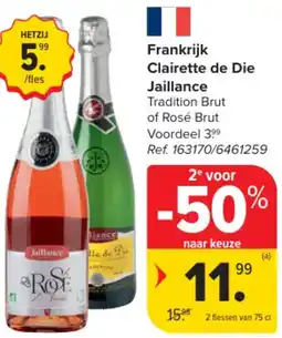 Carrefour Market Frankrijk Clairette de Die Jaillance aanbieding