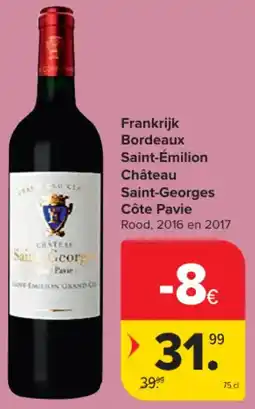 Carrefour Market Frankrijk Bordeaux Saint-Émilion Château Saint-Georges Côte Pavie aanbieding