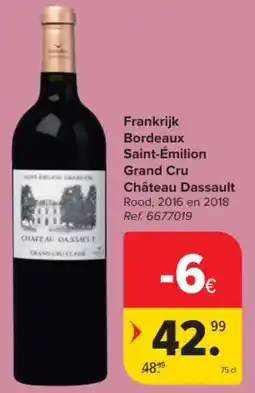 Carrefour Market Frankrijk Bordeaux Saint-Émilion Grand Cru Château Dassault aanbieding
