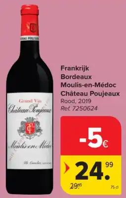 Carrefour Market Frankrijk Bordeaux Moulis-en-Médoc Château Poujeaux aanbieding